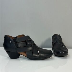 Cobb Hill Laurel Black Woven Pump Heels Size 6.5